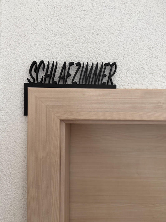 Personalisiertes Türschild für den Türrahmen 3D Namensschild für Kinderzimmer / Bad / WC / Küche / Schlafzimmer / Ohne Bohren und Kleben