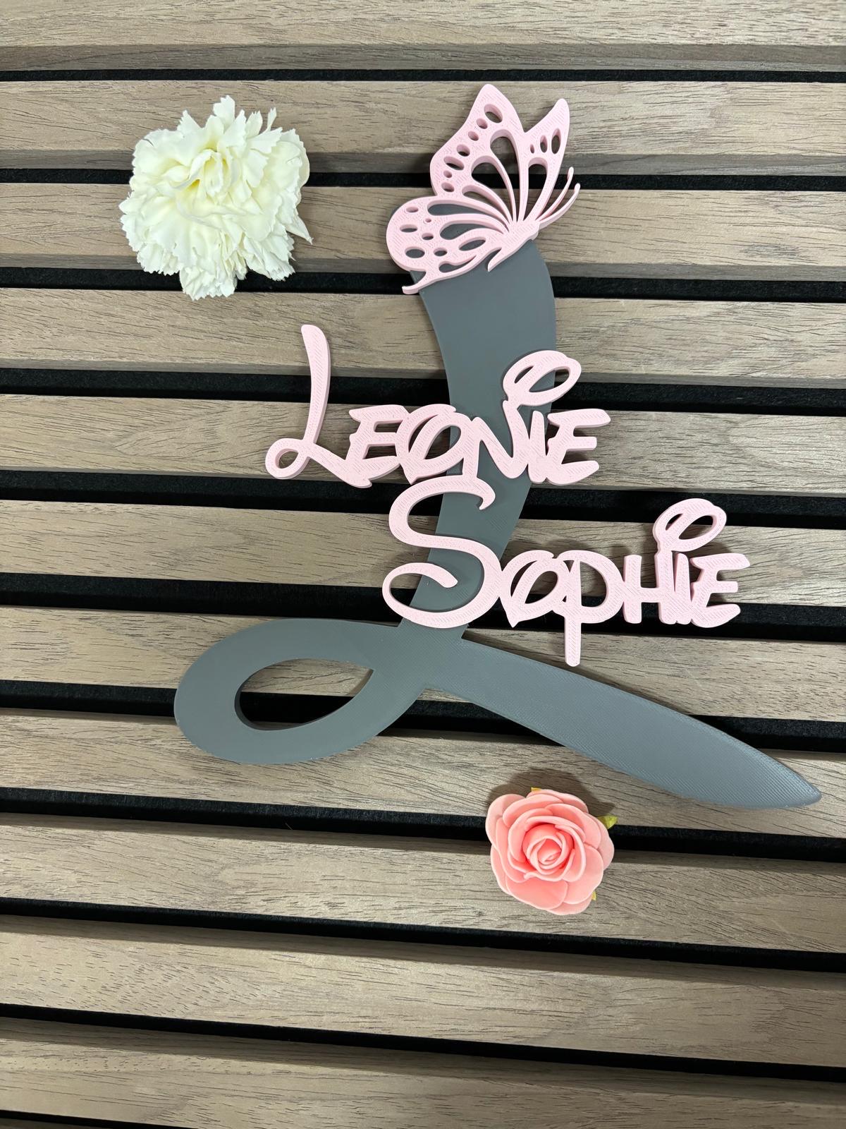 Türschild personalisiert Kinderzimmer, Namensschild mit Wunschname, 3D Druck, Kinderzimmer Türschild, Namensschild Tür, Geschenk zur Geburt