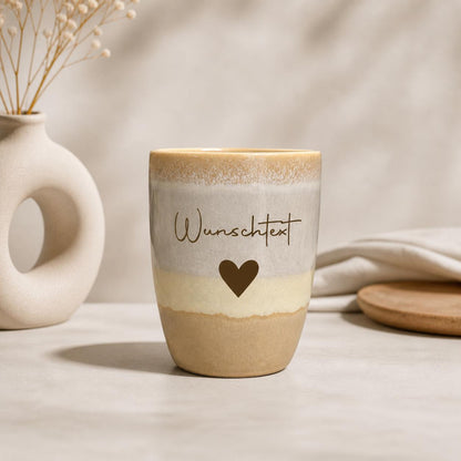 Personalisierte Tasse mit Gravur Namen | Geschenk für Mama | Geburtstagsgeschenk Frau | individuelle Keramiktasse