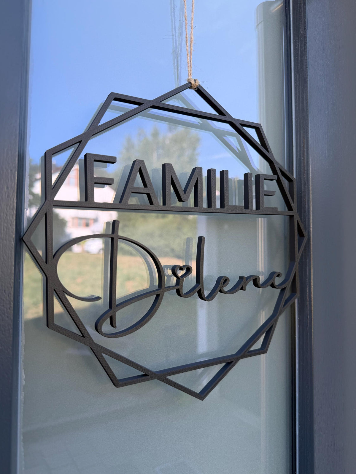 Türschild personalisiert / Familienschild  / 3D / 3D-Druck / Nach Wunsch / Namenstürschild / Deko / personalisiertes Geschenk / Türkranz