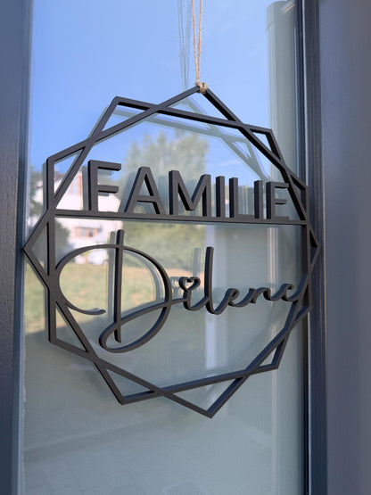Türschild personalisiert / Familienschild  / 3D / 3D-Druck / Nach Wunsch / Namenstürschild / Deko / personalisiertes Geschenk / Türkranz