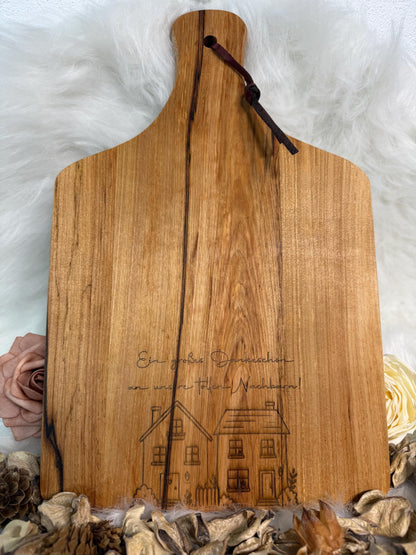 Schneidebrett personalisiert mit Gravur | Hochzeitsgeschenk für Paare | Geschenk zur Hochzeit, Einzug & Jahrestag | Individuelle Gravur